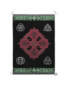 Symboliek en Keltisch Kruis Banner (70x100 cm.)