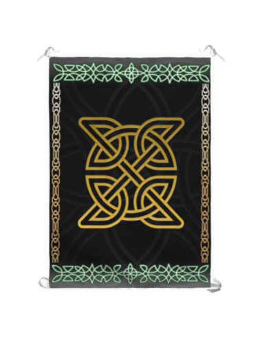 Keltische Knoop Banier (70x100 cm)
 Materiaal-Polyester