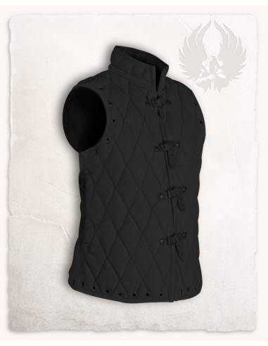 Arthur zwart mouwloos gewatteerd vest