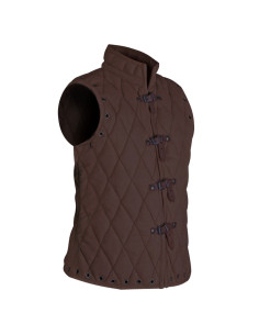 Brun ærmeløs Arthur Quilted Gilet
