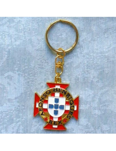 Llavero con la cruz de los Caballeros de Cristo