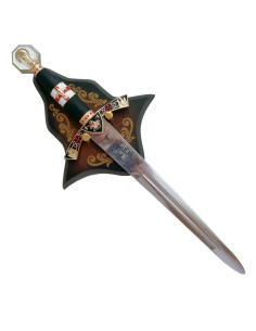Daga Caballeros Templarios con tabla para colgar