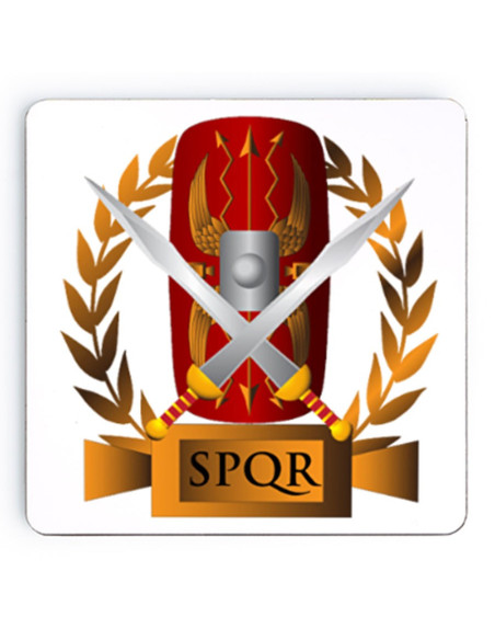 Romerske legioner SPQR træskranke, 9 cm.