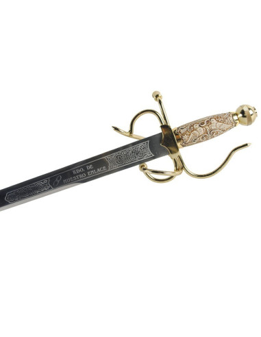 Colada zwaard voor bruiloften (zonder gegraveerde persoonlijke tekst)
