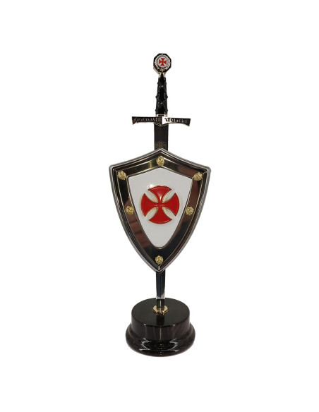 Sæt Crusaders, brevåbner med skjold...