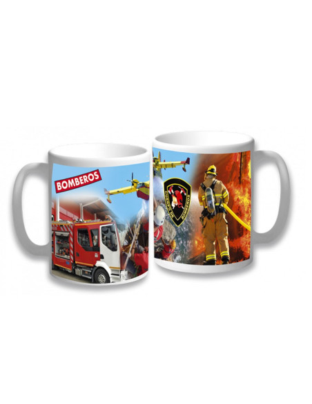 Keramiktasse Feuerwehr von Spanien