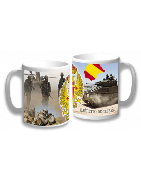 Keramiktasse der spanischen Armee