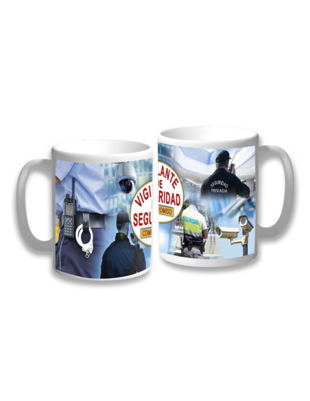 Taza Cerámica Vigilante Seguridad de...