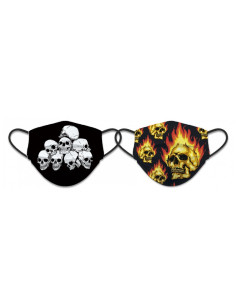 Accesorio facial reversible multi-calaveras