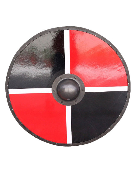 Saksisk skjold af ankerspil træ og stål