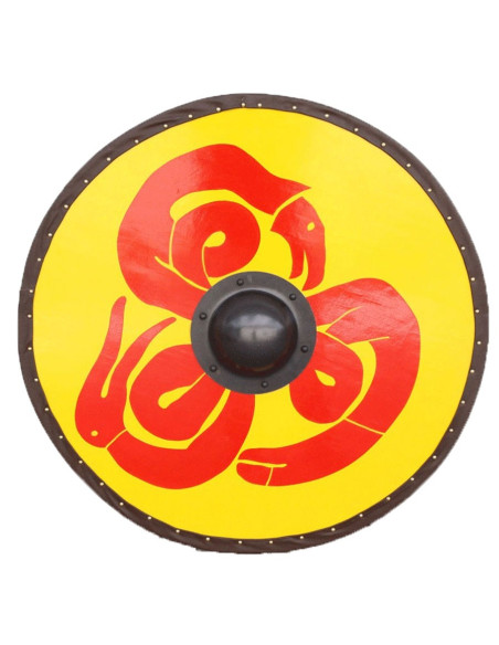 Viking Shield Tribal Snake af...