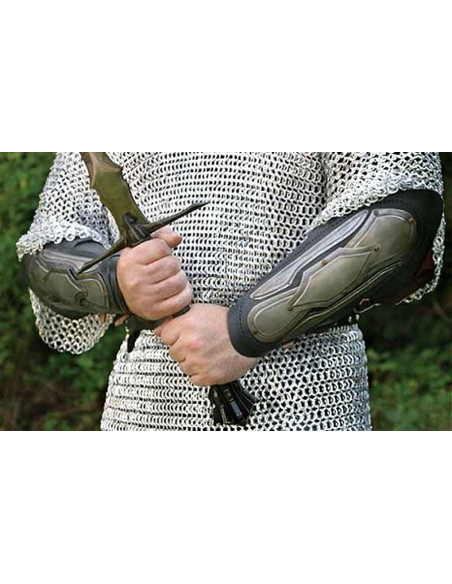 Elver armbånd, læder og stål