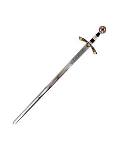 Sølv dekoreret Templar sværd 2