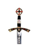 Espada Templaria decorada dorada