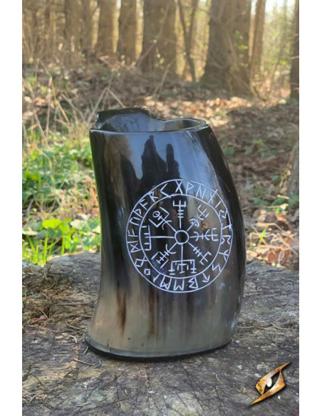 Wikinger-Geweihglas Vegvisir-Modell,...