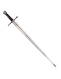 Espada medieval una mano con hoja flexible y punta de seguridad para HEMA
