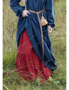 Middeleeuwse rok of petticoat, rode kleur 2