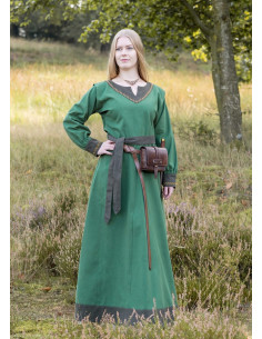 Vestido vikingo Jona, verde