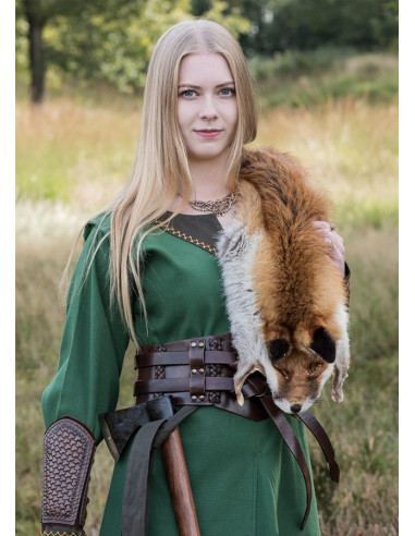 Vestido vikingo Jona, verde