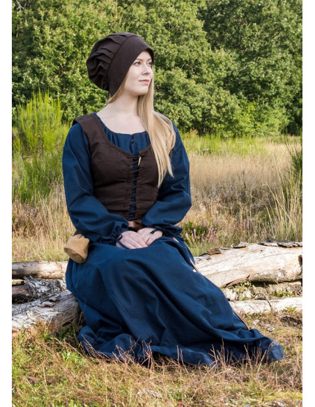 Middelalderlig overdel Tilda model, brun