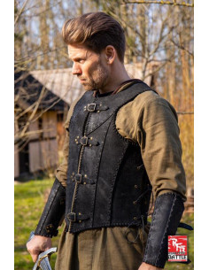 Medieval Leather Warrior Veteran Armor, sort 2