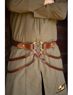 Elven Fantastic Belt i brunt læder
