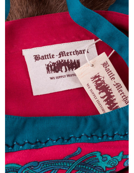 Vestido delantal vikingo rojo Hilja...