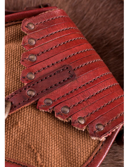 Bolso vikingo de lona y cuero Bolso vikingo de lona y cuero
