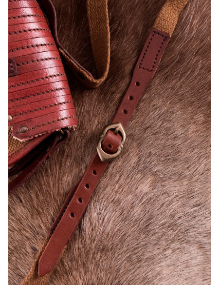 Bolso vikingo de lona y cuero Bolso vikingo de lona y cuero