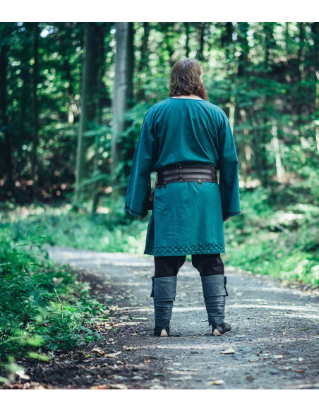 Túnica vikinga modelo Borr, verde