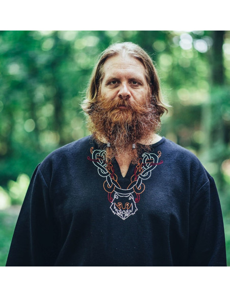 Viking tuniek met Freki borduursel,...