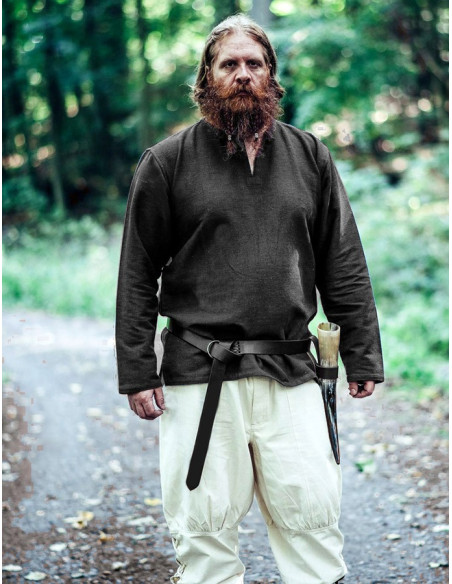 Wikingertunika Ivar, schwarz