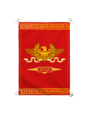 SPQR-Banner der römischen Legion, roter Hintergrund (70x100 cm.)