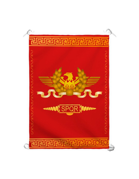 Estandarte Legion Romana SPQR, fondo...