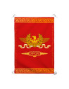 Estandarte Legion Romana SPQR, fondo rojo (70x100 cms.)