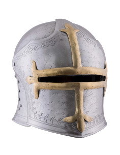 Casco Sallet de Arquero con visera, siglo XV