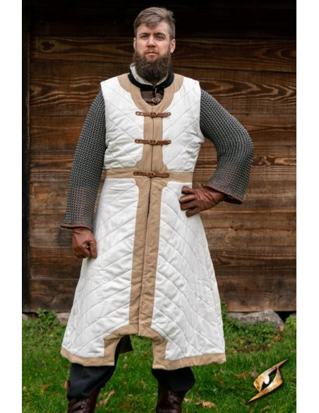 Dastán Steppgarnele in Weiß-Beige