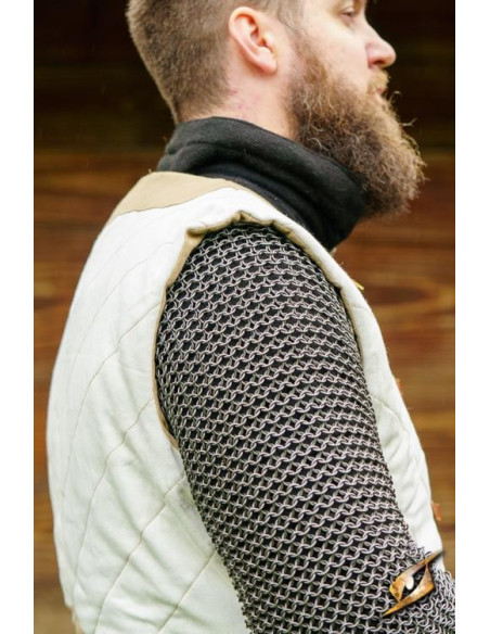 Dastán Steppgarnele in Weiß-Beige