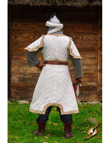 Dastán Steppgarnele in Weiß-Beige