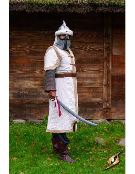 Dastán quiltet reje i hvid-beige