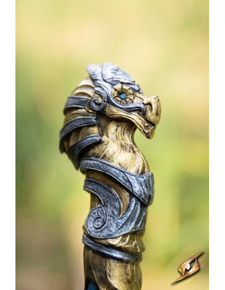 Faust mystisk tryllestav, guldfinish