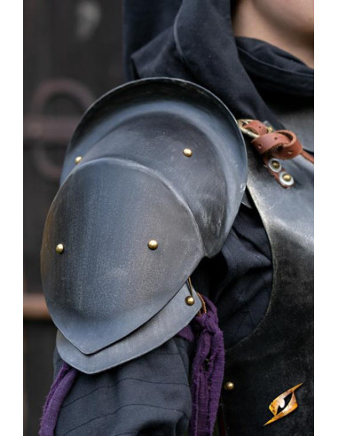 Forsaken Adventurer skulderpuder, Epic Dark finish