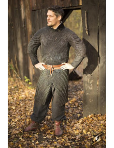 Cota de malla vikinga de Ragnar, acabado Epic Dark