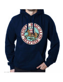 Sudadera Azul Marino de los Caballeros Templarios con Capucha