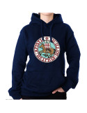 Sudadera Azul Marino de los Caballeros Templarios con Capucha