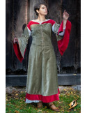 Vestido medieval Reina Isobel, color verde