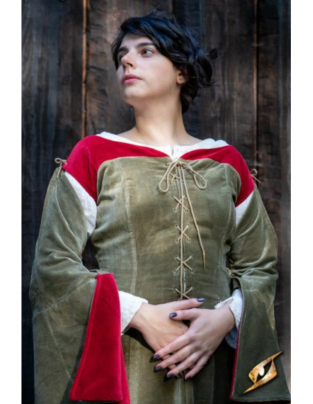 Vestido medieval Reina Isobel, color...
