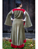 Vestido medieval Reina Isobel, color verde