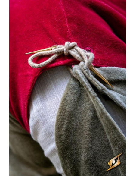 Queen Isobel middelalderkjole, grøn...