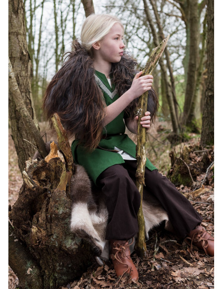Túnica medieval Ailrik niño, color verde